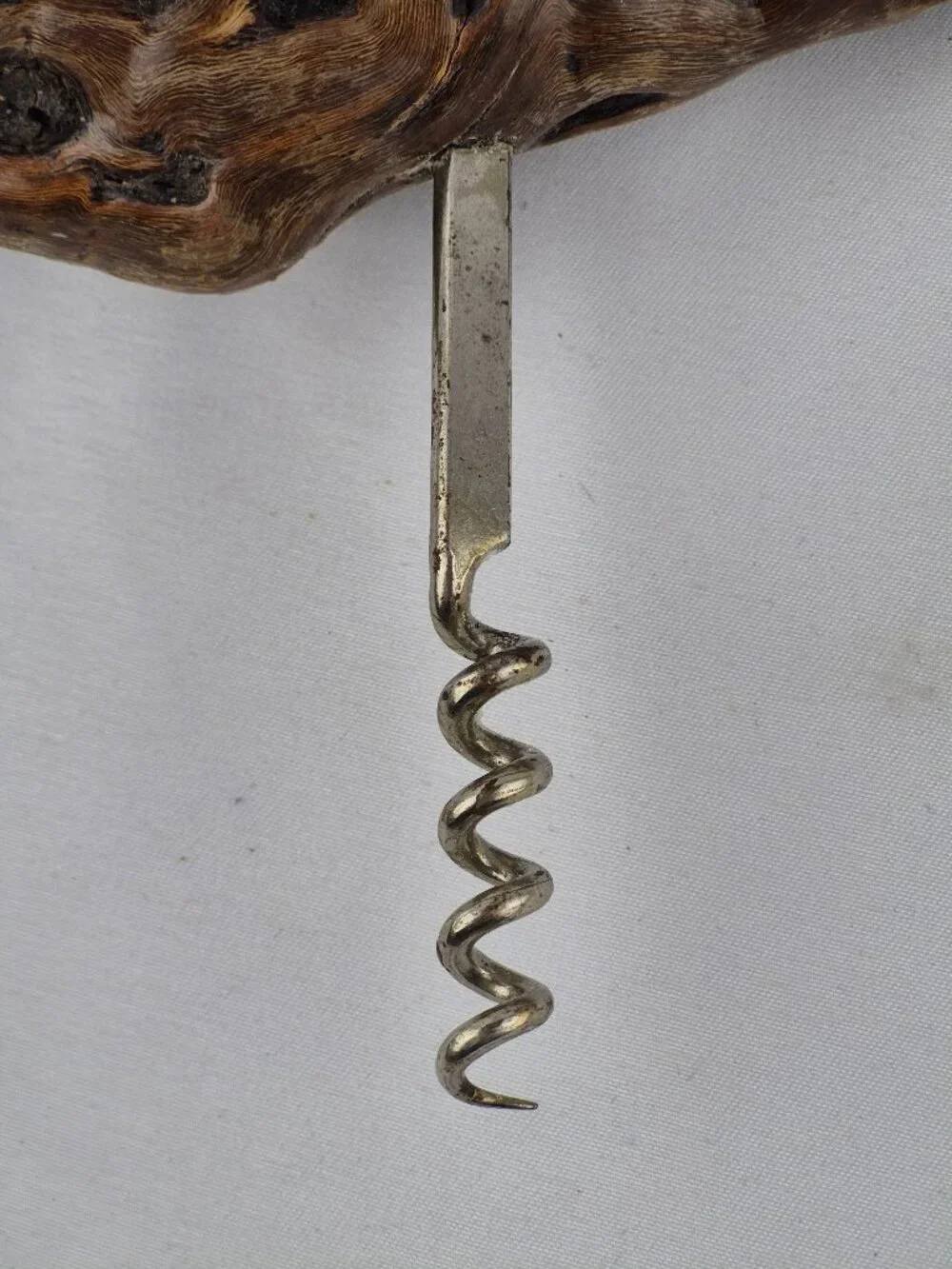 Vintage Grape Vine Burlwood Corkscrew Bottle Opener